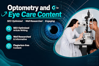 write professional SEO optometry and eye care articles