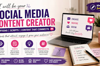 write social media captions and short video scripts