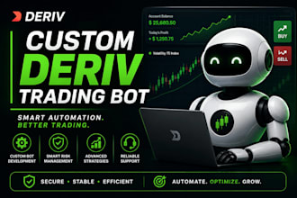 build, customize, fix, and automate your deriv trading bot