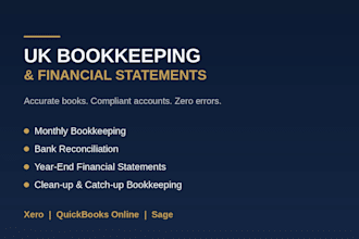 manage bookkeeping and prepare financial statements
