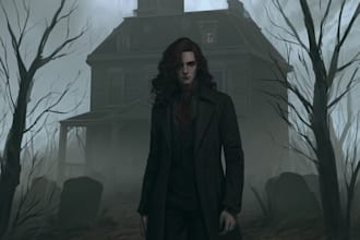 do a horror character illustration
