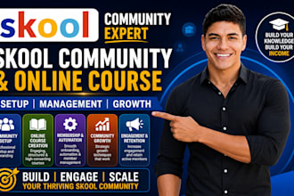 do high converting skool community setup online course setup