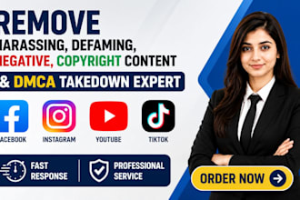 remove harassing defaming copyright negative content by dmca