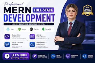 be your full stack web developer as a mern stack developer