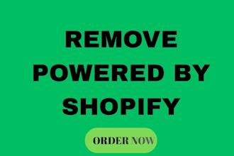 professionally remove the powered by shopify