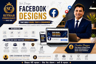 design professional facebook posts