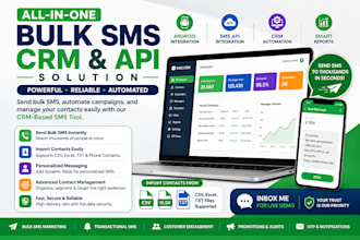 set up bulk SMS automation with CRM and SMS API integration