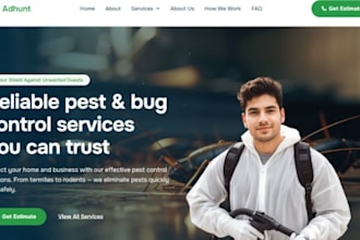 build wix pest control website bed bug service website termite control website