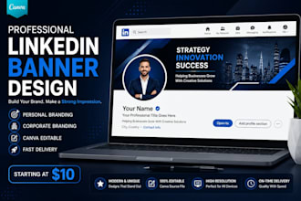 design professional linkedin banners in canva