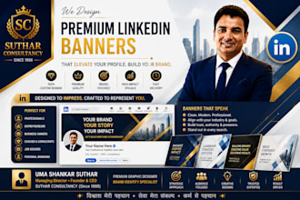 design professional linkedin banners
