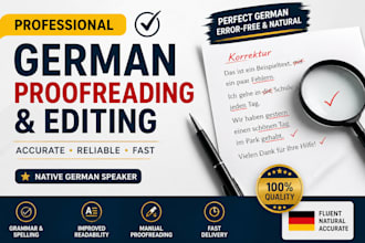 proofread and correct your german text professionally