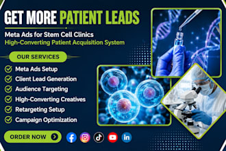 generate qualified leads and run high converting ads for stem cell and cannabis