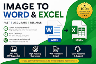 convert image to word or excel accurately