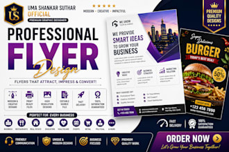 design premium business flyers for your brand