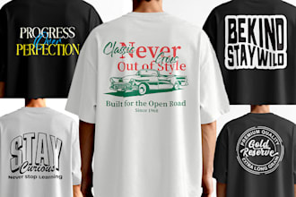 do custom minimalist t shirt design, typography t shirt, vintage t shirt design