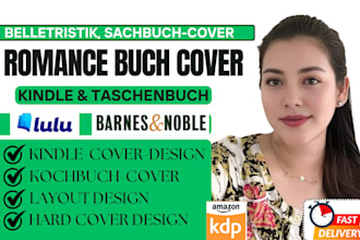 ich werde ihr dark romance buchcover designen kindle und KDP druck