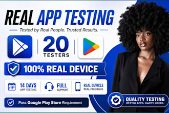 provide 12 testers google play closed testing 12 app tester