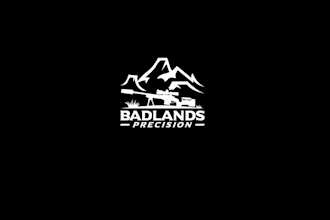 design unique badlands precision logo