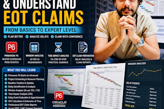 teach primavera p6 scheduling and eot claims