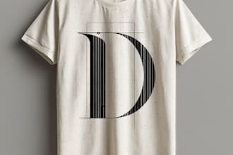 do minimalist typography t shirt design