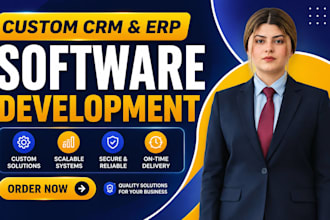 develop custom crm, erp, lms, saas web application as software developer