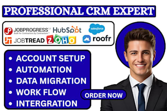 jobprogress jobtread roofr  connecteam hubspot zoho salesforce