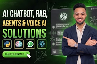 develop ai saas website ai chatbot ai web application with rag and automation