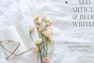 write SEO article writing and blog post content writer