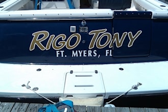 design custom boat name logo, boat lettering and vinyl decals