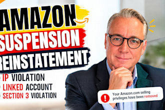 reinstate suspended amazon account fix section 3 linked account IP violation poa