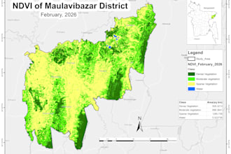 perform ndvi analysis and vegetation mapping using rs