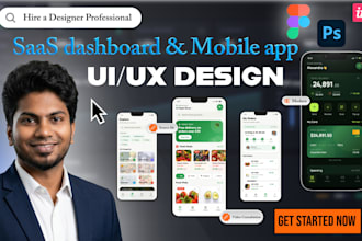 design modern saas dashboard and mobile app