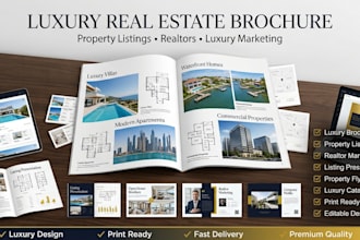 design or redesign luxury real estate brochure professional brochure listing