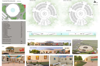 do professional architecture presentation,poster and board design