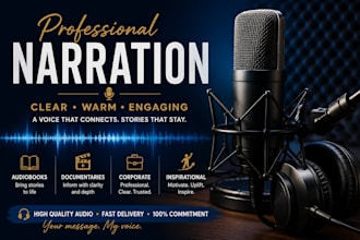 narrate documentaries and videos