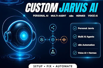 custom jarvis ai assistant personal jarvis multi ai agent n8n hermes voice ai
