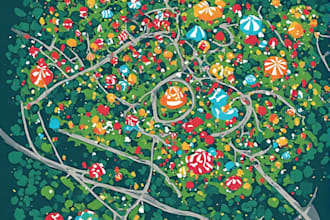 esign vector map in illustrator for your event or festival