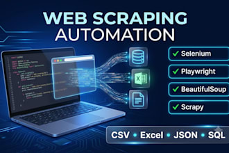 build reliable python web scraping, automation and data extraction script