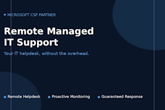 provide proactive remote IT support and helpdesk for your business