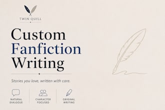 write a high quality fanfiction for your favorite fandom