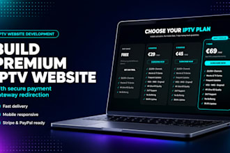 customize a high converting iptv website with secure payment redirection