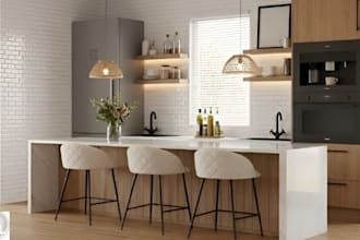 architect kitchen cabinetry 3d kitchen interior design 3d rendering