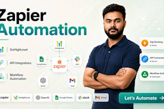 build zapier and n8n automation workflows connecting gohighlevel