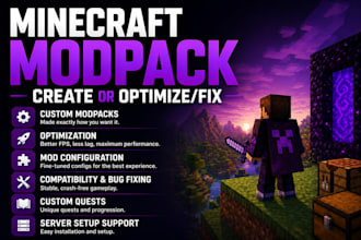 create or fix your minecraft modpack