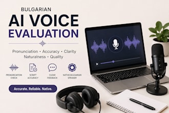 evaluate bulgarian ai voice recordings for pronunciation and accuracy