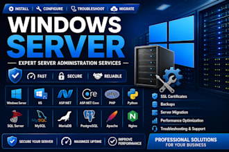 configure and troubleshoot windows server
