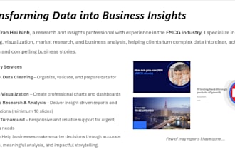 support your business as virtual research analyst