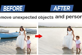 remove unwanted objects or replace people and objects