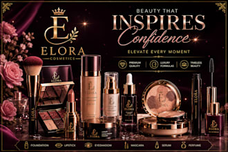 create luxury products advertisement posters for brands