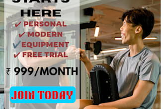 design gym and fitness social media posts
